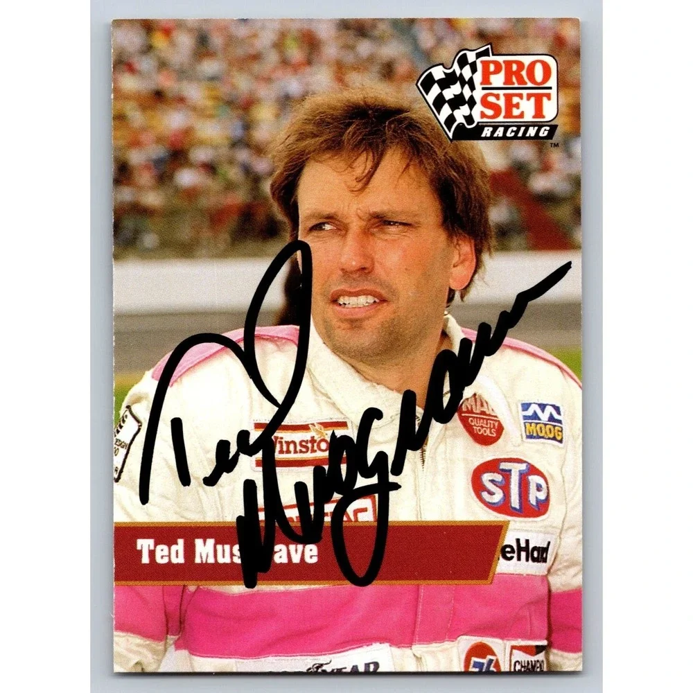 Pro Set Racing Ted Musgrave Autographed Trading Card #103 1991 Winston Cup